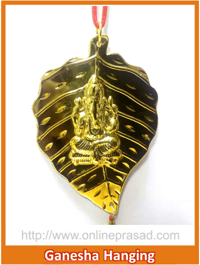 Ganesha on Leaf Idol