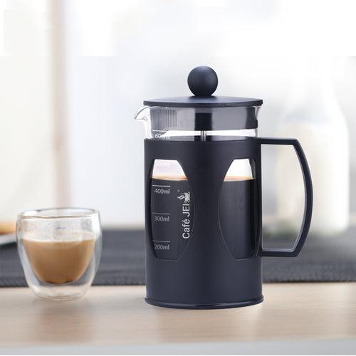 Cafe JEI French Press Coffee and Tea Maker 600ml, Soft (Black)