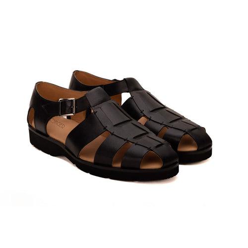 Black Fisherman Sandals