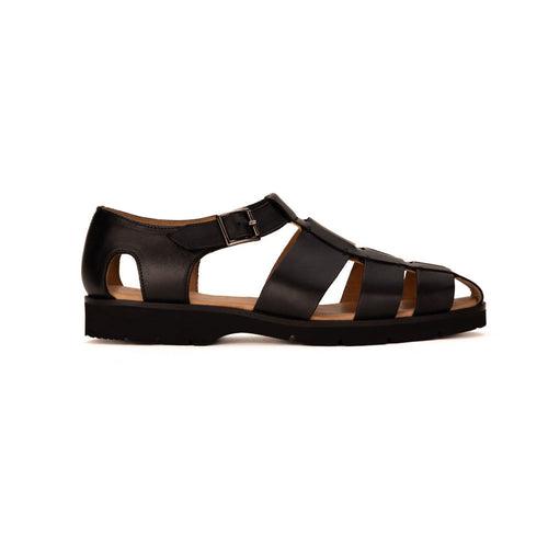 Black Fisherman Sandals