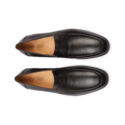 Black Milled Soft Penny Loafer