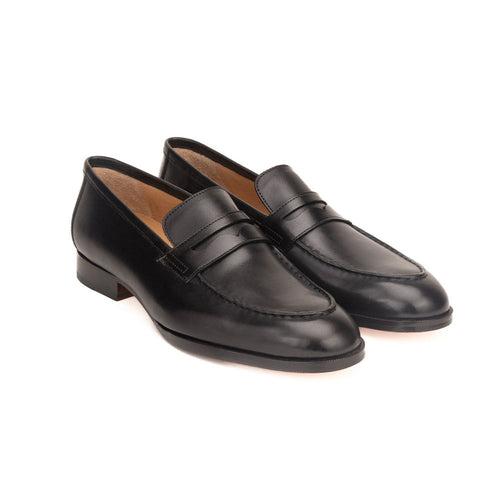 Black Penny Loafer Stitched Apron