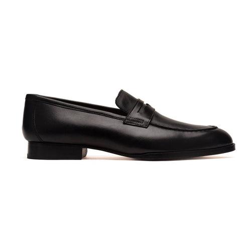 Black Penny Loafer Stitched Apron