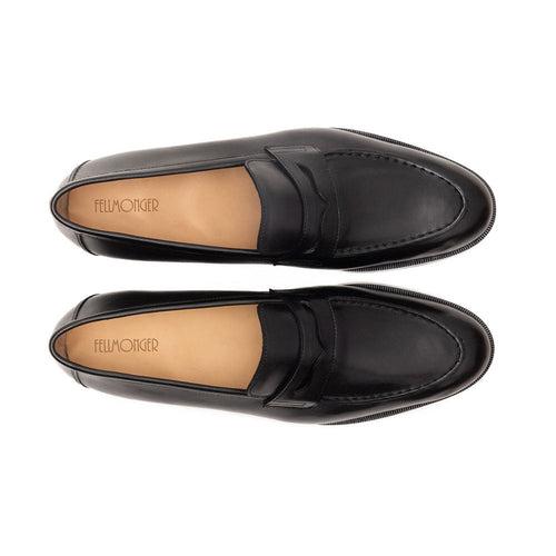 Black Penny Loafer Stitched Apron