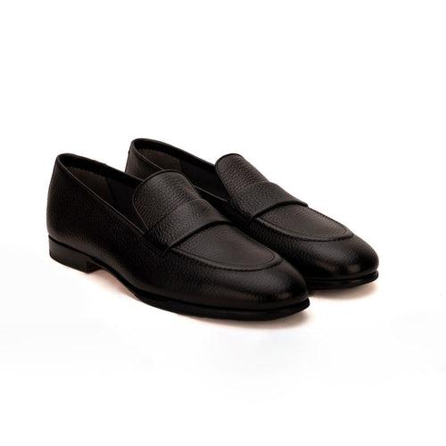 Black Unlined Penny Strap Loafer