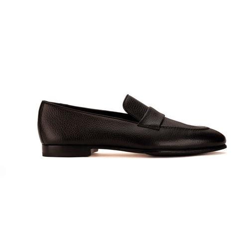 Black Unlined Penny Strap Loafer