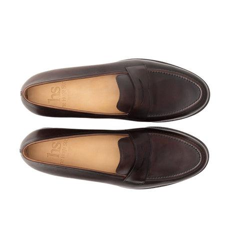 Brown Short Tounge Penny Loafers