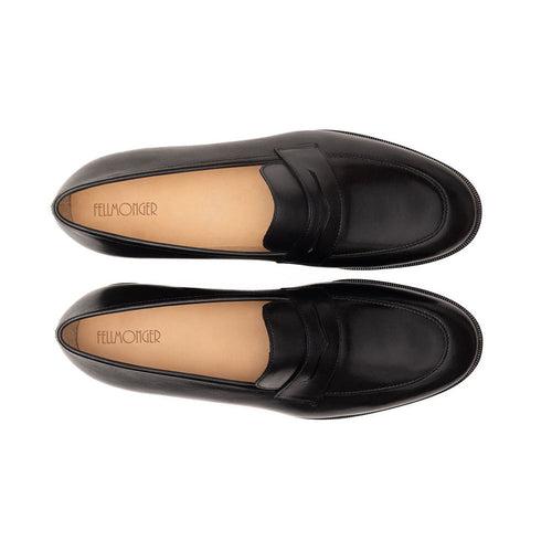 Extralight Slim Black Penny Slipon