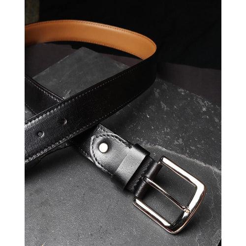 Combo- Black Leather Shoe + Belt