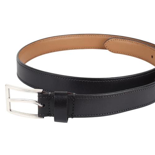 Combo- Black Shoe + Slim Buckle Belt