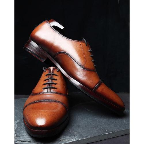 Combo-Tan Patina Leather Shoe + Belt