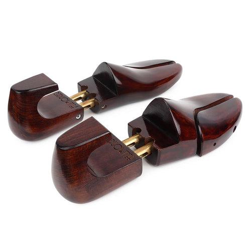 Brown Brushed Patina Wooden Shoe Tree Round Toe