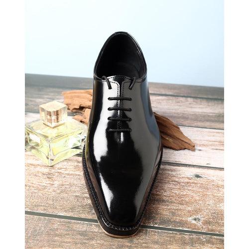 Black Brushed Sharp Wolecut with Metal Toe Plate