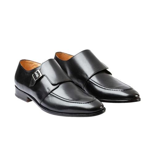 Black Side CLose Single Monkstrap