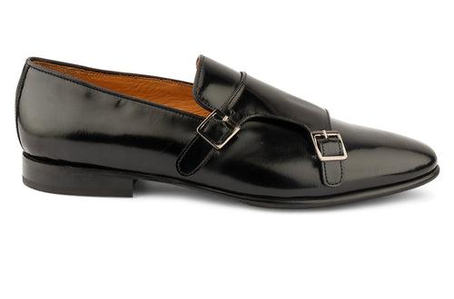 Black Sleek Double Monk straps