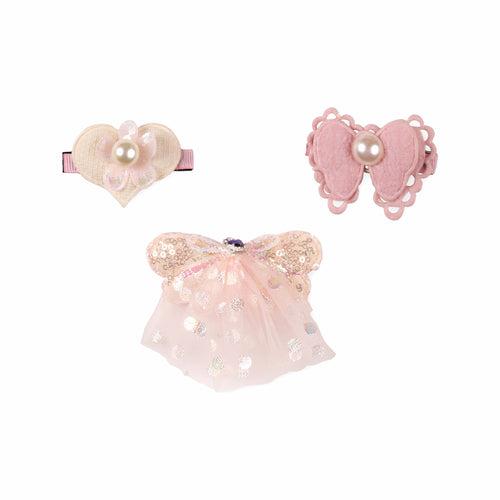 Princess Pastel Hairclips -Pack of 3