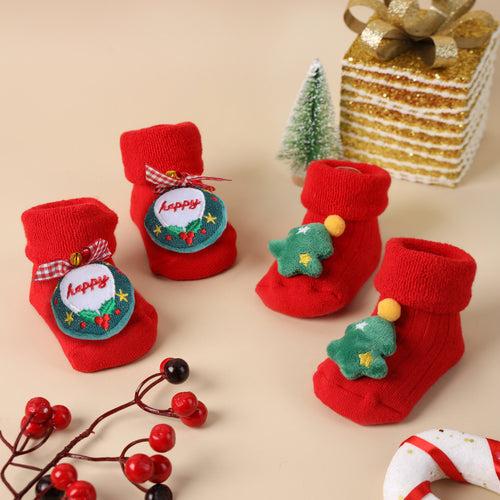 Happy Christmas Socks - Pack of 2