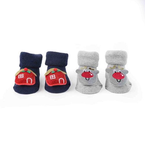 Festive cheer 3D socks ( Pack of 2)