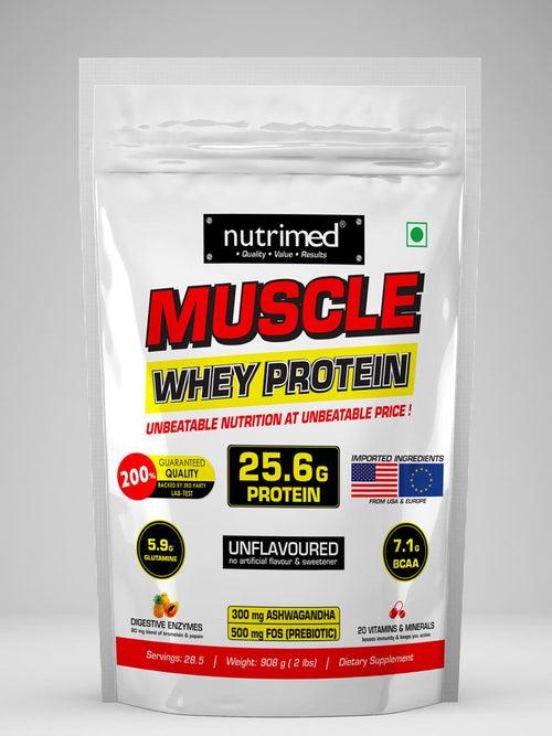 Muscle Whey Protein = 2 lbs