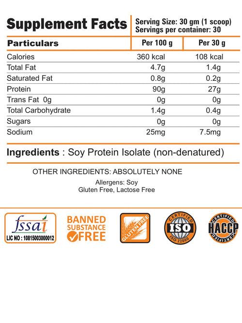 100% Soy Protein Isolate