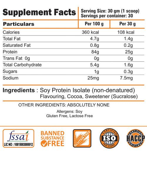 100% Soy Protein Isolate