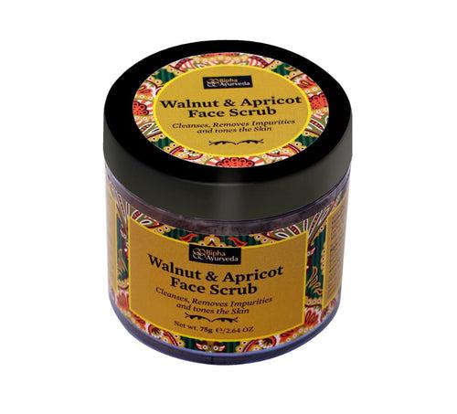 Walnut & Apricot Face Scrub-Removes Impurities & Tones the Skin 75 gm