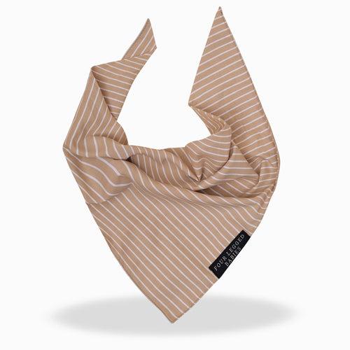 Luxury Pinstripe Beige bandana