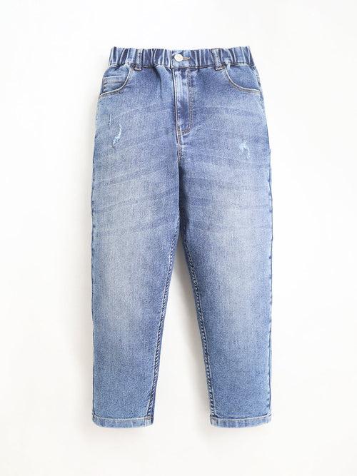 Unisex Kids Blue Balloon Jeans for Ultimate Comfort and Style