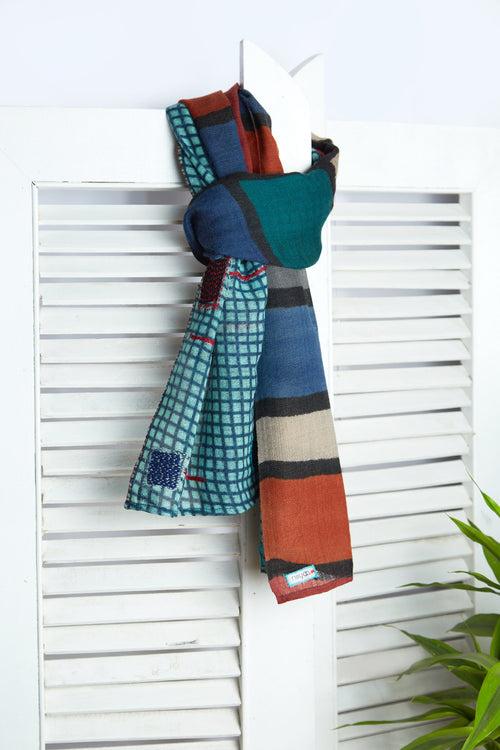 Untold Stories - Long Multicolored Woolen Scarf