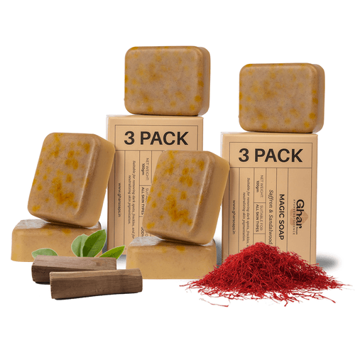 MAGIC SOAP ( SANDAL WOOD AND SAFFRON SOAP )