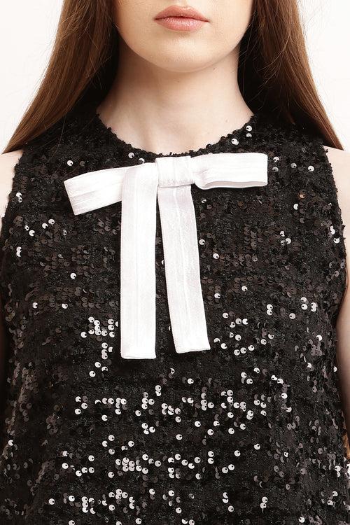 Sequin Tweed Top