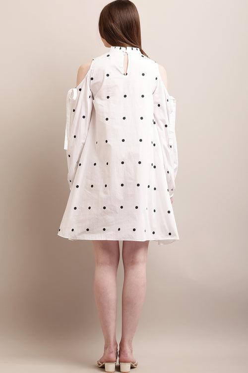 White Polka Dot Dress