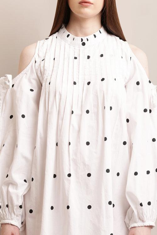 White Polka Dot Dress