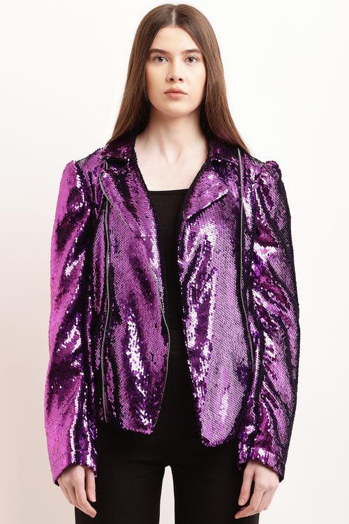 Purple Zipper Jacket