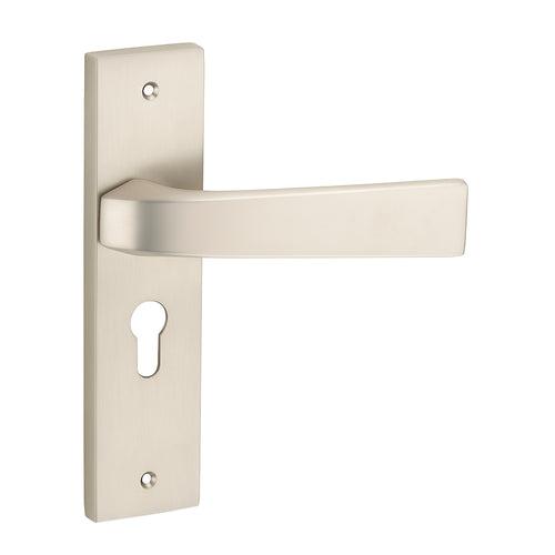 IPSA Russet Moderna Handle Series on 8" Plate CYS Lockset with 60mm Coin and Knob - Matte Antique Finish MSS