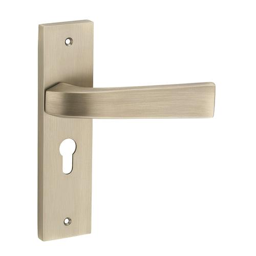 IPSA Russet Moderna Handle Series on 8" Plate CYS Lockset with 60mm Coin and Knob - Matte Antique Finish MAB