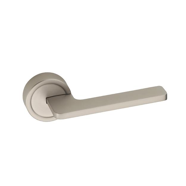 IPSA Dot Lord Series On Rose Door Handle without Lock body & Cylinder Only Pair Finish: MSS