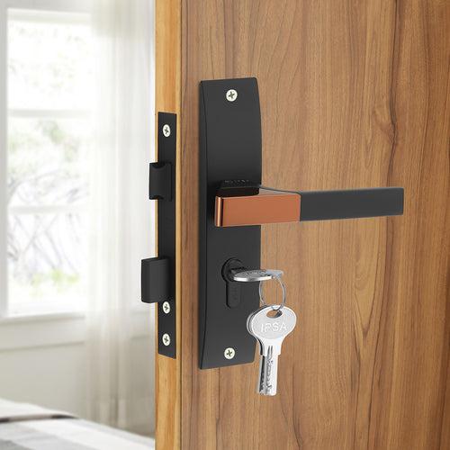 IPSA Ash Iris Handle Series on 8" Plate CYS Lockset with 60mm Both Side Key - Matte Finish BRG