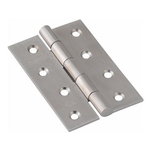 IPSA H142 3X14 Stainless Steel But Concealed Welded Door Hinges Finish FSS Pack of 10 Piece