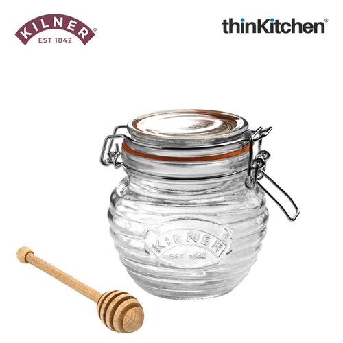 Kilner Honey Pot With Beech Wood Dipper 400ml