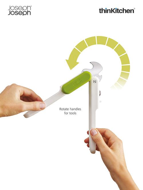 Joseph Joseph Pivot 3-in-1 Can Opener - White