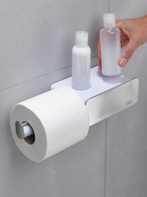 Joseph Joseph Bath _Organisers Joseph Joseph  Bathroom Easystore Steel Wall-Mounted Roll Holder - White