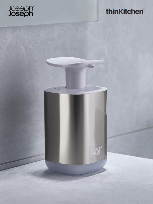 Joseph Joseph Bathroom Presto Steel Soap Dispenser - White