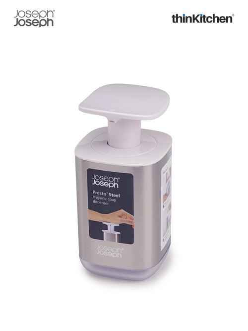 Joseph Joseph Bathroom Presto Steel Soap Dispenser - White