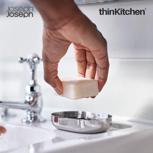 Joseph Joseph Easystore Luxe Quick Drain Stainless Steel Soap Dish