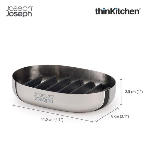 Joseph Joseph Easystore Luxe Quick Drain Stainless Steel Soap Dish