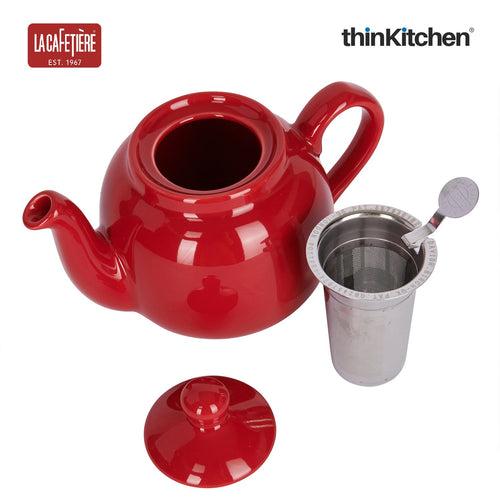 La Cafetiere Farmhouse Teapot 2 Cup Red