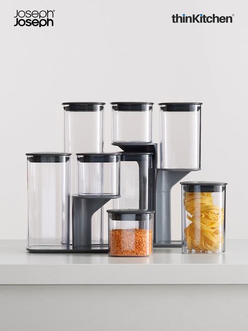 Joseph Joseph Storageware_Lunch Boxes & Jars Joseph Joseph  Food Storage Podium 3-Piece Storage Jar Set With Stand