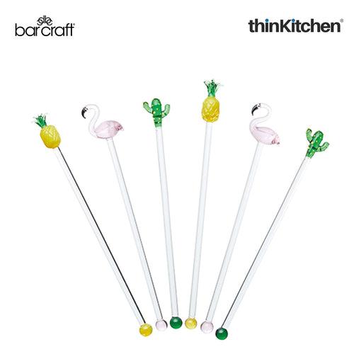 Barcraft Glass Cocktail Stirring Sticks