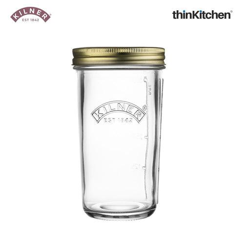 Kilner Set of 3 Wide Mouth Preserve Jars, 0.5 Litre